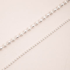 Diamond Cut & Disco Beads Anklet